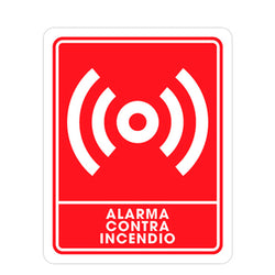 SEÑALAMIENTO ALARMA DE EMERGENCIA 25 X 35CM WESTON (TS-0235)