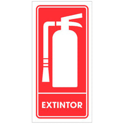SEÑALAMIENTO EXTINTOR VERTICAL 15 X 30CM WESTON (TS-0245)