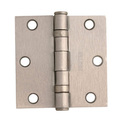 BISAGRA 3"X3" RESIDENCIAL  NIQUEL SATINADO SIN BALEROS  PERNO SUELTO CAJA CON 10 PIEZAS  DEXTER (7248)