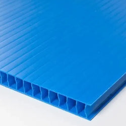 LAMINA PLASTICO CORUGADO AZUL 1.22 X 2.44