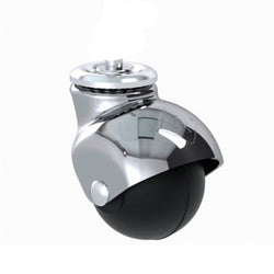 RODAJA ESFERICA DE HULE  2" CON PLACA ATORNILLABLE RODAMEX (HE515CR)