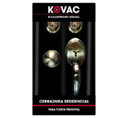 CERRADURA  LISBOA RESIDENCIAL LATON ANTIGUO LLAVE/LLAVE CAJA KOVAC (RLI02)