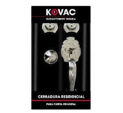 CERRADURA ANGRA RESIDENCIAL GATILLO-PERILLA NIQUEL SATINADO LLAVE/MARIPOSA CAJA KOVAC (RAN04)