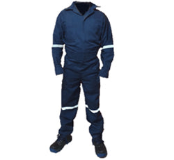 OVEROL DE GABARDINA AZUL MARINO CON REFLEJANTE FORTE (OVER-AREF-XL)