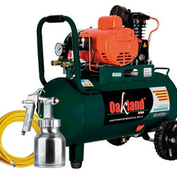 COMPRESOR DOBLE SALIDA DE AIRE 1HP 110V DE 50LTS. OAKLAN (COM-3450)