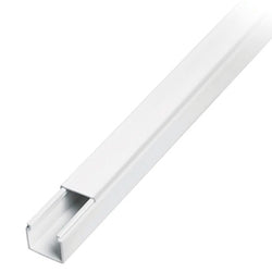 CANALETA CON ADHESIVO  17" X 20 MM (3/4X2)  VOLTECK (CA-1020A) (45041)