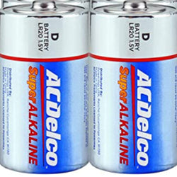 PILA ALCALINA  ACDELCO  D  2 PZAS