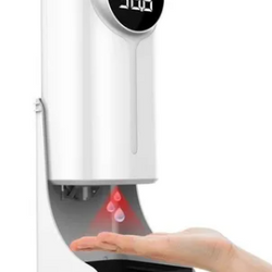 KIT DISPENSADOR CON TERMOMETRO, BASE, CHAROLA, TRIPIE MUCRO (K9 PRO DUAL)