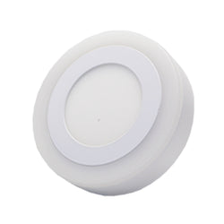 LUMINARIO TIPO PANEL REDONDO 12W+6W BLANCO MONTANA (PSRGB-12W)