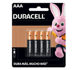 BIO PAPEL PILA ALCALINA  DURACELL  AAA  4 PZAS