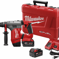 ROTOMARTILLO 11/8" SDS PLUS BATERIA XC5.0  Y CARGADOR MILWAUKEE (2715-22DE)