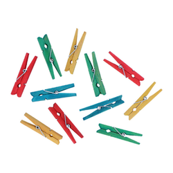 PINZAS DE PLASTICO COLORES P/100 PZAS LEYRA