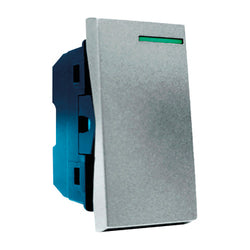 APAGADOR 1 INTERRUPTOR Y 4 VIAS ACERO INOX GRIS ARLITE (APL-001)