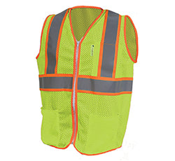 CHALECO AMARILLO  ALTA VISIBILIDAD CON REFLEJANTE ANARANJADO JYRSA (SR-1047AMCR)