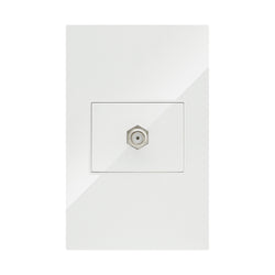 ARTEFACTO CON TOMA DE T.V. COAXIAL  BLANCO  (APL-210) ARLITE