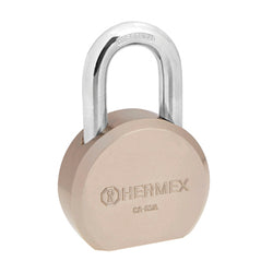 CANDADO REDONDO, 65MM, GANCHO CORTO, LLAVE DE PUNTOS,BLISTER HERMEX (CA-65Q) (43336)
