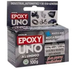 EPOXY UNO 100GR. USO GENERAL ALUMINIO  (UNOAL98)