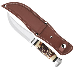 CUCHILLO DE CAZA 5" C/FUNDA CURVO TRAMONTINA (26011105)