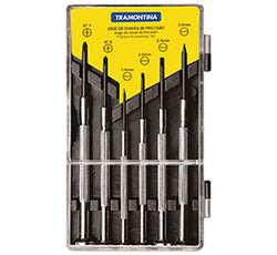 DESARMADORES JUEGO DE PRECISION COMBINADOS 6PZS. TRAMONTINA (41905306)