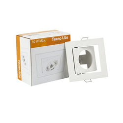 SPOT EMPOTRADO DIRIGIBLE 50MMX100MM. BLANCO (YD-339/B) S/LAMPARA TECNOLITE