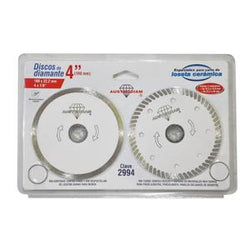 JUEGO DE DISCOS DE DIAMANTE DE 4-1/2" P/CORTE DE LOSETA AUSTRODIAM (2994)