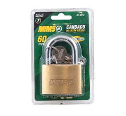 CANDADO DE LATON SOLIDO 60MM C/3LLAVES WESTON (BL-0210)