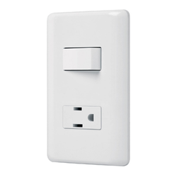 PLACA ARMADA CONTACTO E INTERRUPTOR SENCILLO,  VOLTECK (PA-APCO-B) (25077)