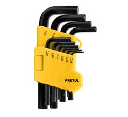 JUEGO DE 10 LLAVES ALLEN STANDARD CON ORGANIZADOR PRETUL (ALL-10P-P) (21854)