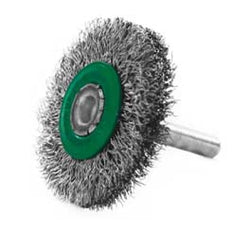 CEPILLO CIRCULAR ALAMBRE INOX ONDULADO 50X0.30X6.4 C/VÁSTAGO TENAZIT (1649)
