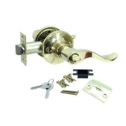 CERRADURA PERILLA ROYAL RANURA-BOTON LATON BRILLANTE (BLISTER) DEXTER (6716)