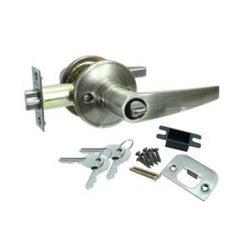 CERRADURA DE MANIJA RANURA-BOTON ONIX LATON ANTIGUO (BLISTER) DEXTER (6727)