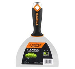 ESPÁTULA FLEXIBLE 6 ACERO INOXIDABLE, MANGO COMFORT GRIP EXPERT (ET-6FX) (15854)