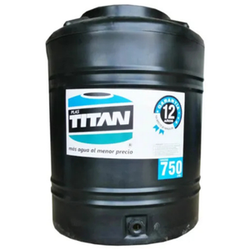 TINACO 750 LTS. NEGRO FONDO AZUL C/ACCESORIOS TITAN (T750-NFA)