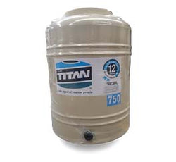 TINACO 750 LTS. BEIGE FONDO NEGRO C/ACCESORIOS TITAN (T750-BFN)