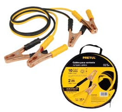 CABLES PASA CORRIENTE  2 MTS CALIBRE 10 PRETUL (22807) (CAP-2010P)