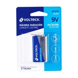PILA ALCALINA 9V, BLISTER VOLTECK (46319) (AL-9V)