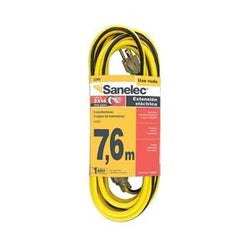 EXTENSION ELECTRICA USO RUDO 7 MTS SANELEC (2295) 14 AWG
