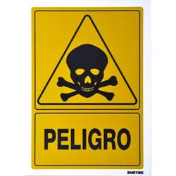Señal "Peligro materiales tóxicos" SURTEK (SES35)
