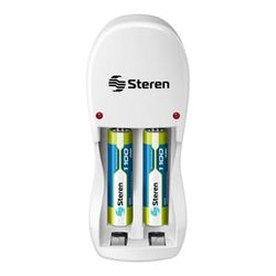 CARGADOR STEREN AA/AAA NIMH (C/2 PILAS AAA) S/P (CRG-005)