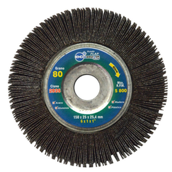 RUEDA FLAP C/CENTRO MET. DE ÓXIDO DE ALUM. G80 DE 150X75X25.4MM TENAZIT (788)