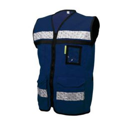CHALECO AZUL CERRADO TIPO RESCATISTA LIGERO   TALLA  G  JYRSA  (SR-2050AZRCRGD)