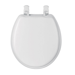 ASIENTO REDONDO ACOJINADO PARA WC. CERRADO BLANCO. FOSET 49367