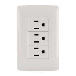 ARTEFACTO BLANCO 3 CONTACTOS UNIVERSAL/SANELEC (4572)