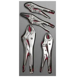 JUEGO DE PINZAS DE PRESIÓN, 4 PIEZAS URREA (CH127L)