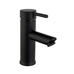 Monomando Para Lavabo Tubular Negro Mate PLOMACY MML4N