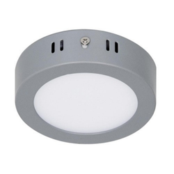 LUMINARIO GRIS DE LED 6 W REDONDO TIPO PLAFÓN LUZ DE DÍA VOLTECK (PLA-214L)(47346)