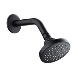 Regadera Galaxia Negro Mate C/Brazo Y Chapetón PLOMACY RGN