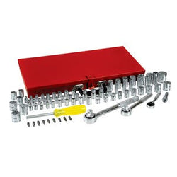 DADOS JUEGO ENT 1/4", 3/8" Y 1/2" COMBINADO 76 PIEZAS URREA (475254)