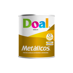 Esmalte Acrilico Metalico Aluminio Hidrocarburo 1/2 Litro DOAL