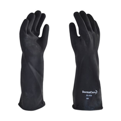 GUANTE HULE INDUSTRIAL NEGRO # 10 ESPOMEGA  (56-450-10)